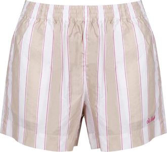 MC2 Saint Barth Korte Broeken, Dames, Veelkleurig, M, Katoen, Meave Shorts met trekkoord