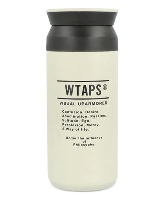Wtaps x KINTO printed-motif bottle (350ml) - unisex - stainless steel - One Size - Neutrals