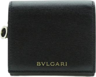 Bulgari Pre-owned Wallets, female, Black, Size: ONE SIZE Pre-owned Leather wallets
