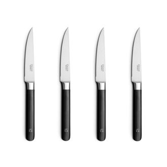 Amefa Estuche 4 cuchillos de steak acero inoxydable negro