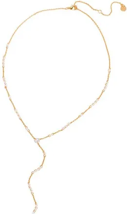Girls Crew Dew You Cubic Zirconia Y-Drop Necklace in Gold at Nordstrom