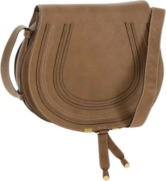 Chlo&eacute; Pre-owned Cross Body Bags, female, Brown, Size: ONE SIZE Pre-owned Leather Shoulder Bag