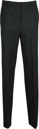 Marella Motrice Straight Broeken - Dames - Straight fit broeken - Zwart - XL - Wol - Broeken