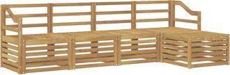 vidaXL Conjunto De Sof&aacute;s De Exterior 5 Uds. Blanco Vidaxl