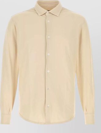 Fedeli cotton shirt long sleeves tailored cut