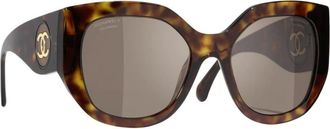 Chanel Sunglasses, female, Brown, Size: 55 MM Ch5550 Butterfly Sunglasses