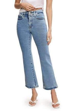 Good American Good Legs Crop Bootcut Jeans in Blue at Nordstrom Rack, Size 00