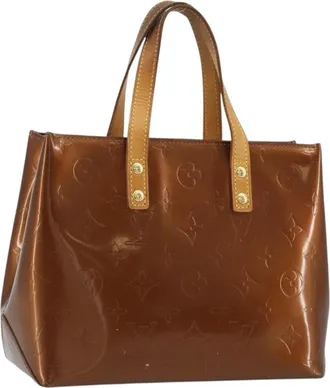Louis Vuitton Reade Monogram Vernis Brown Patent_Leather Handbag (Pre-Owned)