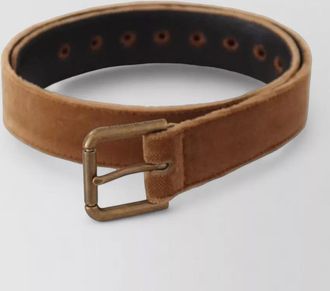 Dolce & Gabbana leather velvet belt