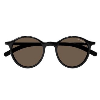 Montblanc Solid Brown Phantos Mens Sunglasses MB0324S 001 50