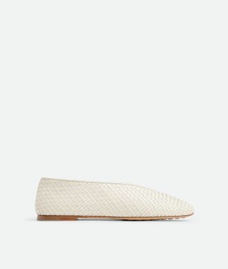Bottega Veneta Rosa Ballerina - White - Woman - 6