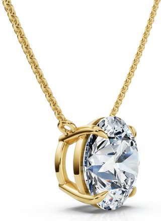 Pompeii3 Certified 2Ct Diamond Solitaire Pendant 14k Gold 18 Necklace Lab Grown