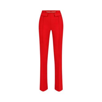 Elisabetta Franchi Pantaloni a palazzo - - Trousers - Donna - Rosso - L