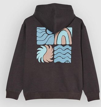 Quiksilver Graphic Oversized Kids Hoodie grijs