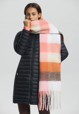 Luhta Schal LUHTA LUHTA NAANJOKI, Damen, abricot, Obermaterial: 100% Polyester, Modet&uuml;cher Schal, mit Fransen, weiches und luftiges Material, sportlicher Lo