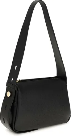 Tory Burch Womens Romy Small Shoulder Bag Black Calf Leather Bos Taurus