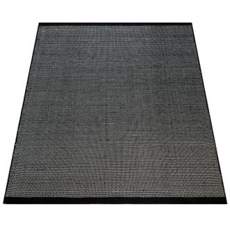 Paco Home Paco Home - Alfombra Tejido Hecho A Mano Escandinavo Patr&oacute;n Jaspeado En Negro 120x170 Cm