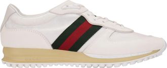Gucci Sneakers - Heren - Sneakers - Wit - 41 1/2 EU - Leer - Schoenen