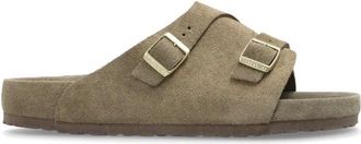 Birkenstock Heren, Schoenen, Groen, Maat: 39 EU Leer