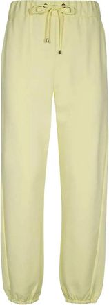 Max Mara Pantaloni con orli elasticizzati - Giallo