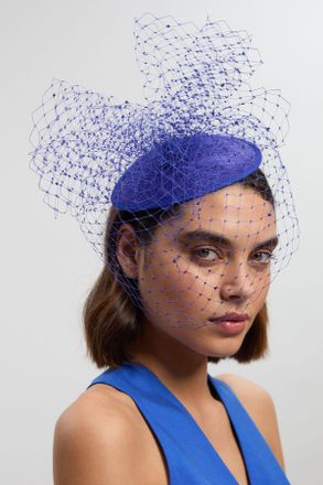 Karen Millen Womens Net Headband Fascinator - Blue - One Size