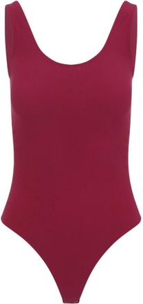Wolford Red Scoop-neck Bodysuit