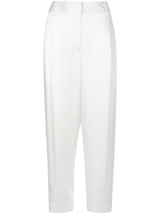 Tibi Pantaloni crop Celia - Bianco