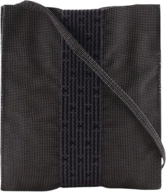 Herm&egrave;s Pre-owned Cross Body Bags, female, Gray, Size: ONE SIZE Pre-owned Herline Pochette Crossbody Bag