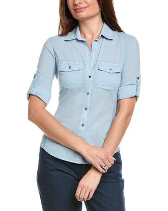 James Perse Contrast Panel Shirt