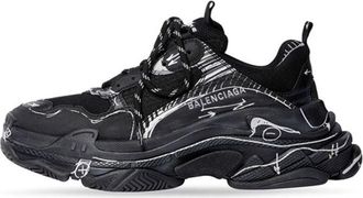 Balenciaga Triple S Black White 536737W3SRB1090