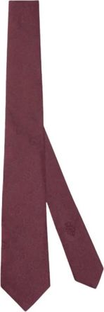 Gucci Corbata de Seda y Algod&oacute;n GG - Accessories - Hombre - Rojo - ONE SIZE