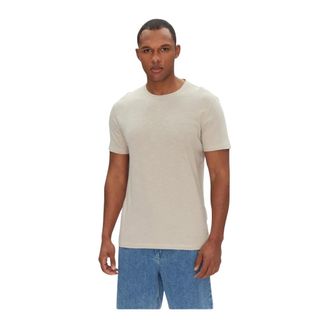 HUGO BOSS Camiseta 001 - Tops - Hombre - Beige - S