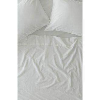 Pact Organic Cotton Organic Room Service Sateen Pillowcase 2-Pack in White at Nordstrom, Size Standard