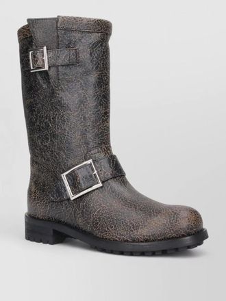 Jimmy Choo London ankle boots buckle detail chunky sole