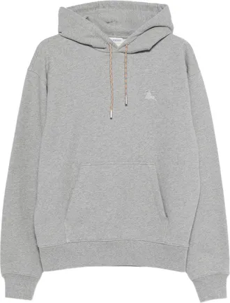 Burberry Check Motif Cotton Hoodie