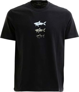 Paul & Shark Black Crew Neck T-Shirt