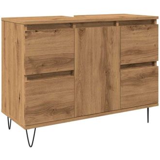 vidaXL Vidaxl - Bathroom Cabinet Artisan Oak 80x33x60 cm Engineered Wood