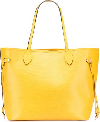 Louis Vuitton Pre-owned Womens Neverfull Tote Bag - Gold Leather - One Size