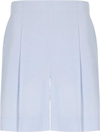 Max Mara Balta Bermuda Shorts - Dames - Korte Broeken - Blauw - S - Katoen - Korte Broeken