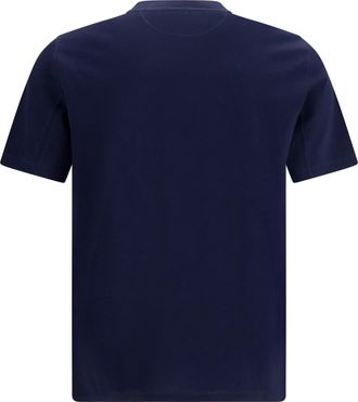 Brunello Cucinelli Mens T-Shirt Cotton Printed Grey T-Shirts And Polos