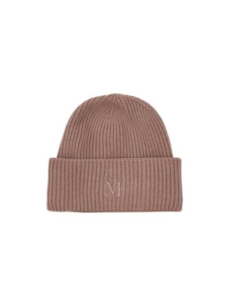 Max Mara Brown Logo Beanie Hat
