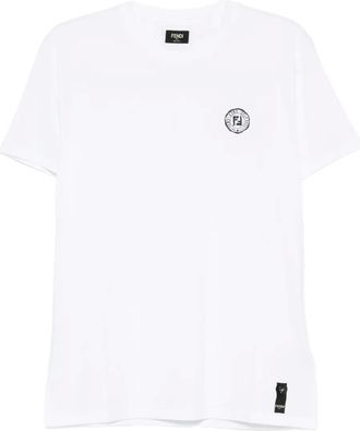 Fendi T-shirt con logo - Bianco
