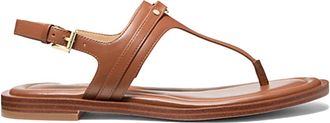 Michael Kors Mandy Thong Sandaal - Dames - Sandalen - Bruin - 41 EU - Leer - Schoenen