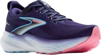 Brooks Womens Glycerin 22 Shoes In Blue Ribbon/peacoat/dianthus
