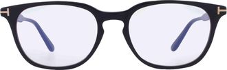 Tom Ford Blue Light Block Square Unisex Eyeglasses FT6149-D-B 001 55