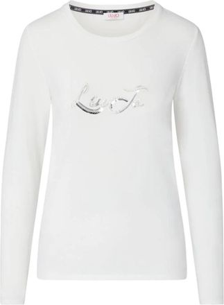 Liu Jo ECS T-Shirt Basica M/L - Dames - Longsleeves - Wit - M - Katoen - Tops