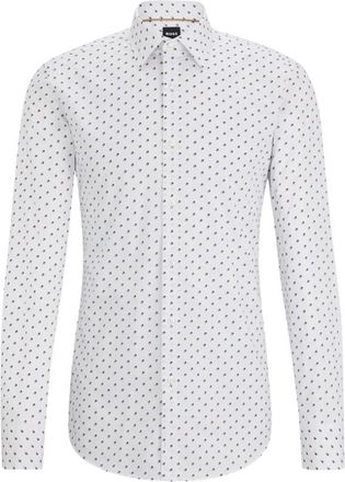 HUGO BOSS H-Hank Kent Shirt - Heren - Casual Overhemden - Veelkleurig - 4XL - Katoen - Overhemden