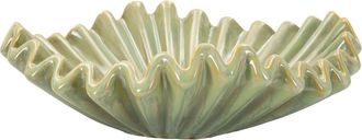 Dmora Dmora, Sleutelschaal Met Glasgeblazen Effect, Groen, Gouden Framekleur