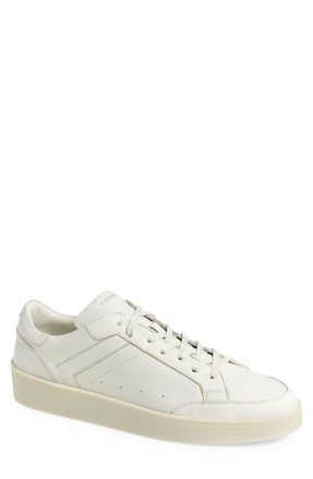 Canali Low Top Leather Sneaker in Natural at Nordstrom, Size 8Us