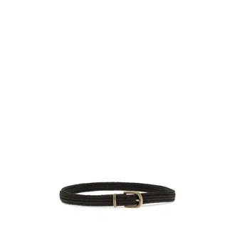 Brunello Cucinelli Womens Black Calf Leather Bos Taurus Regular Belt